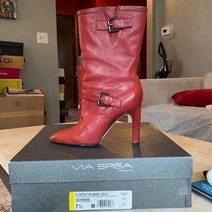 Via Spiga Calf high Wine boots